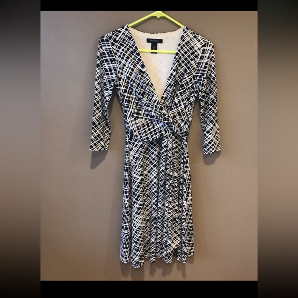 White House Black Market Faux Wrap Dress